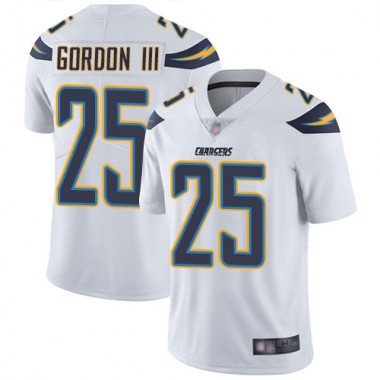 Los Angeles Chargers NFL Football Melvin Gordon White Jersey Men Limited 25 Road Vapor Untouchable